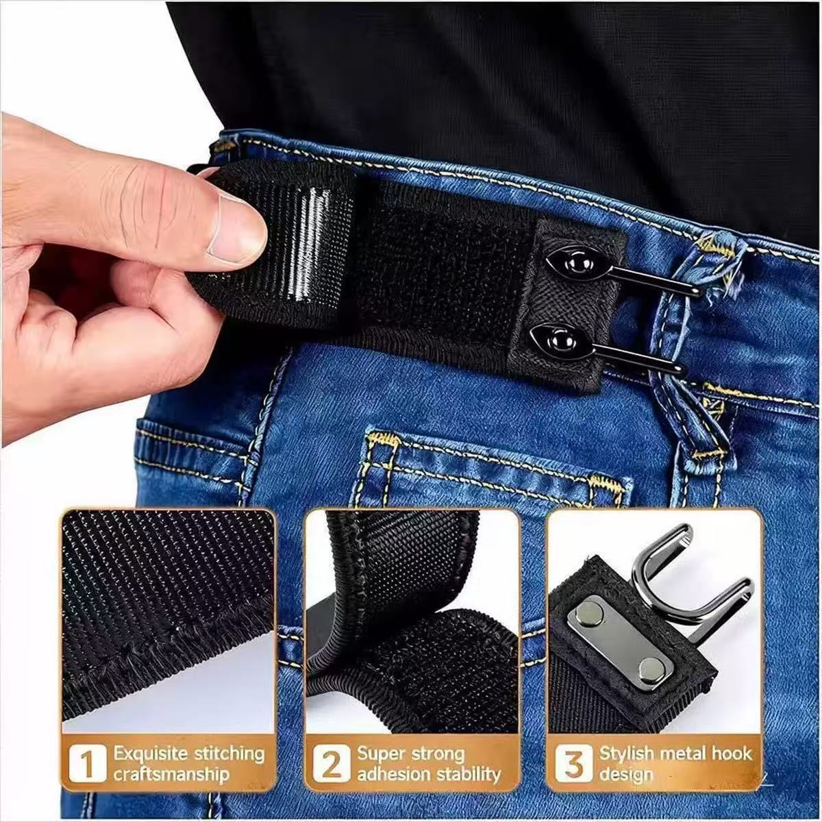 QuickStrap Adjustable Elastic Nylon Belt Buckle